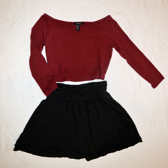 3/$15 🌺Forever 21 Red Crop Top - Picture 7 of 13